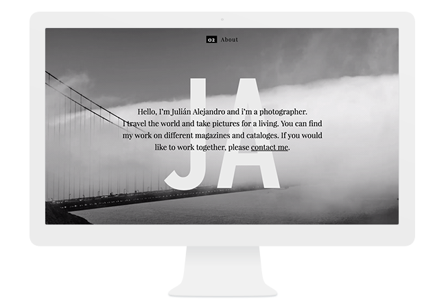 關於 – 告訴人們你是誰