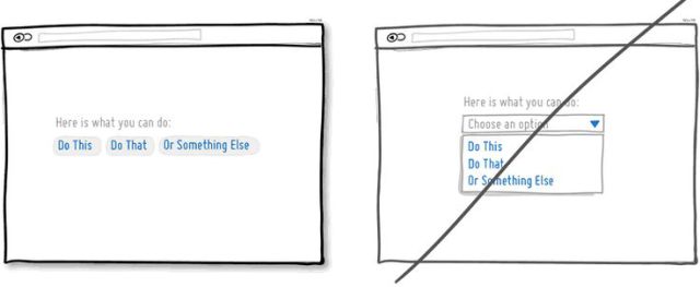 試著別隱藏頁麵上的選項